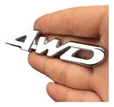 Emblema Cromado 4WD PARA CARRO