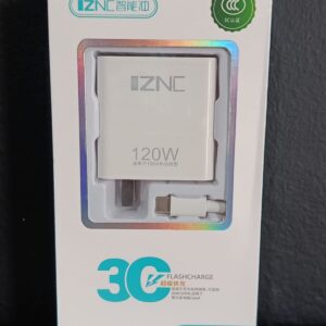 CARGADOR USB-A a TIPO C -  120W _ K94-03+ - 3C iZNC