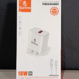 CARGADOR USB-A a TIPO C -  18W  1M _ QC3.0 _ CX-306 BATEN