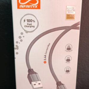 CABLE USB-A a LIGHTNING 2.4A 1M - TPE LS441 INFINITYX