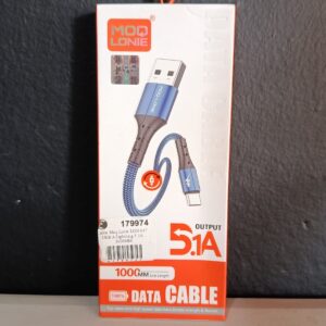 CABLE USB-A a LIGHTNING 5.1a 1M- LON-017 MOQ-LONIE