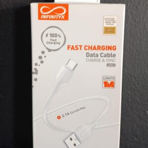 CABLE USB-A a LIGHTNING 2.1A 1M - LS541 INFINITYX