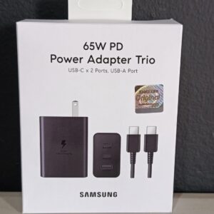 CARGADOR TIPO C a TIPO C _ SAMSUNG ORIGINAL TRIO 65W