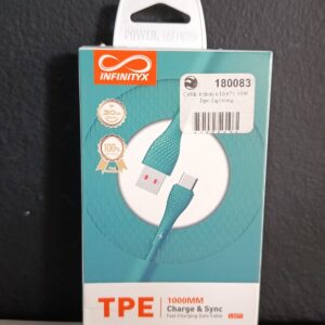 CABLE USB-A a LIGHTNING 30W 1000MM - TPE LS671 INFINITYX