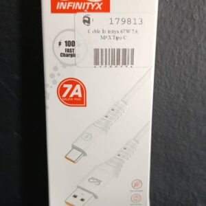 CABLE USB-A a TIPO C _ 67W  7A - INFINITYX