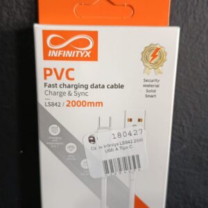 CABLE USB-A a TIPO C -  25W  2M _ PVC LS842 /  INFINITYX