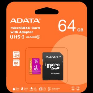 MEMORIA microSD 64GB ADATA CX UHS-I CLASS 10