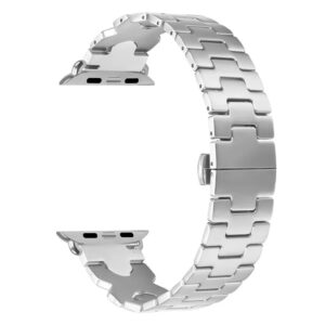 Brazalete Stainless Steel para Apple Watch series 9, 8, 7, SE2, 6, 5, 4, 3, 2, 1