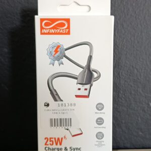 CABLE USB-A a TIPO C -  25W  1M _ LS851 /  INFINYFAST