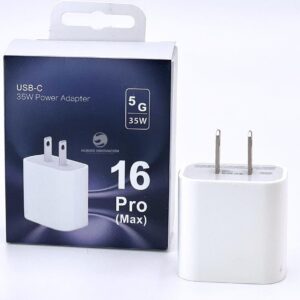ADAPTADOR DE CARGA IPHONE 16 PRO MAX 35W TIPO C