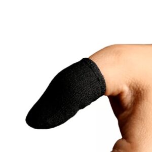 Funda para dedos anti sudor. (Dedales) el par. NEGRO