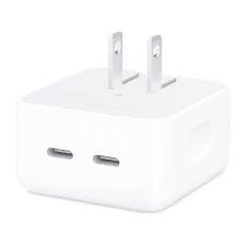 ADAPTADOR DE CARGA PARA IPHONE TIPO C 35W / 2 ENTRADAS / MHJE3EM