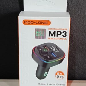 REPRODUCTOR MP3 INALAMBRICO PARA CARRO 3.1A 2 PUERTOS / TIPO C / C7 _ MOQ-LONIE