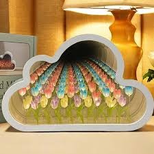 Lampara tulipan nube de colores