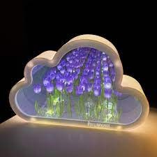 Lampara tulipan nube de MORADA