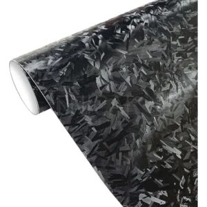 Fibra de Vinilo Negro Texturizado, tipo moteada.