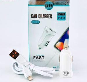 CARGADOR PARA CARRO Micro-USB 2.4A U1 FCC