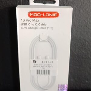 CABLE TIPO C  a TIPO C - 16 PRO MAX _ 60W 1M MOQ-LONIE