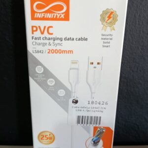 CABLE USB-A a LIGHTNING 25W 2M- PVC LS842 INFINITYX