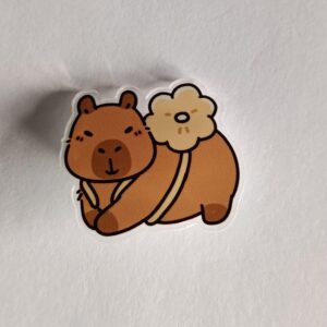 Pin plastico de capybara