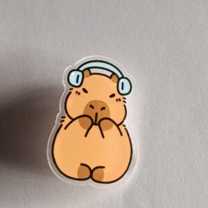 Pin plastico de capybara