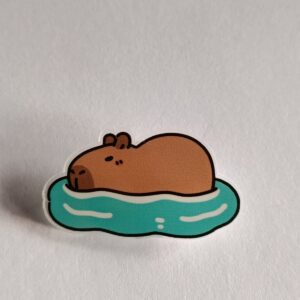 Pin plastico de capybara