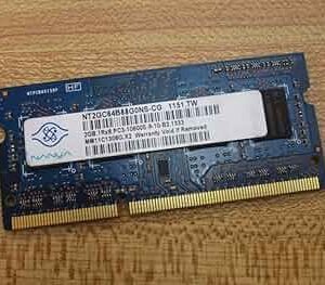 Memoria RAM de 2 GB DDR3 204Pin NT2GC64B88G0NS-DI is a SO-DIMM Non-ECC