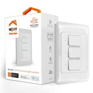 INTERRUPTOR INTELIGENTE TRIPLE WIFI ALEXA, GOOGLE, SIRI, NEXXT SOLUTION HOME
