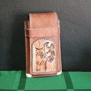 FUNDA DE CUERO PARA CELULAR ()