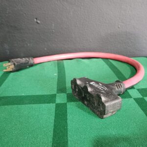 ADAPTADOR DE TOMA CORRIENTE AMERICANO 2 PIES, 12 awg 600v APOLLO  SJOW SJEOOW SJTW SEGUNDA (DRW)