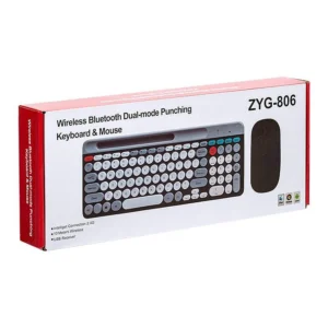 Teclado Y Mouse Inalambrico Combo Para PC Laptop Con Soporte De Tableta Celular